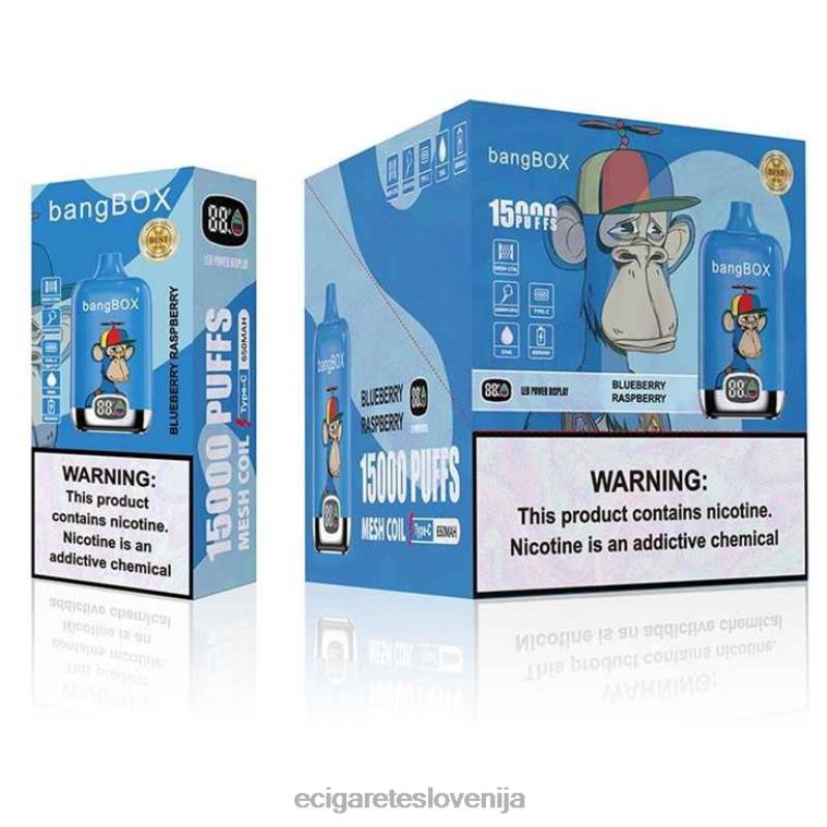 4ZZDX140 - elektronska cigareta brez nikotina borovnica malina Bang Box 15000