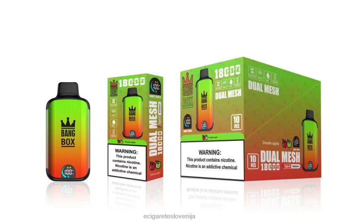 Bang Box 18000 vpihov dvojno jabolko 4VTDT93 - Elektronska Cigareta Za Enkratno Uporabo