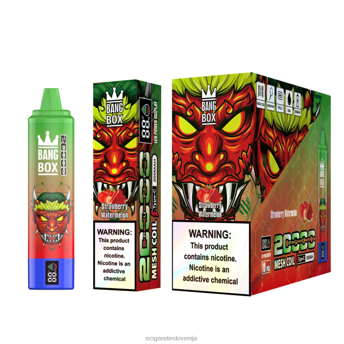 Bang Box 20000 jagodna lubenica 4VTDT52 - Elektronska Cigareta Z Okusom
