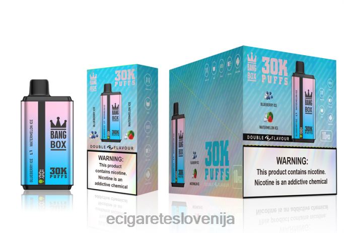 Bang Box 30000 vdihov dvojnih okusov borovničev led & led iz lubenice 4VTDT69 - Elektronska Cigareta Iqos Cena