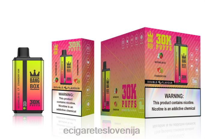 Bang Box 30000 vdihov dvojnih okusov led iz lubenice in jagodni kivi 4VTDT62 - Elektronska Cigareta Mimovrste