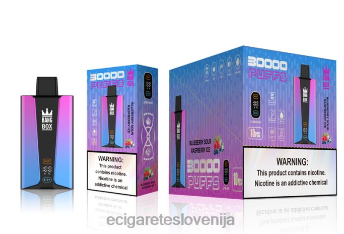 Bang Box Pametni zaslon s 30000 vpihi borovničev kisli malinov led 4VTDT81 - Elektronska Cigareta Cena