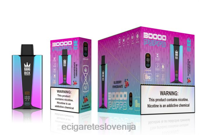 Bang Box Pametni zaslon s 30000 vpihi borovničev pomerante 4VTDT80 - Elektronska Cigareta Iqos Cena Petrol