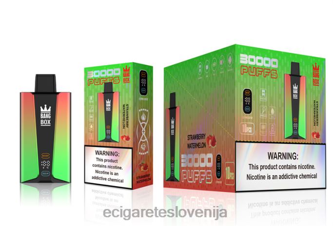 Bang Box Pametni zaslon s 30000 vpihi jagodna lubenica 4VTDT75 - Elektronska Cigareta Z Okusom