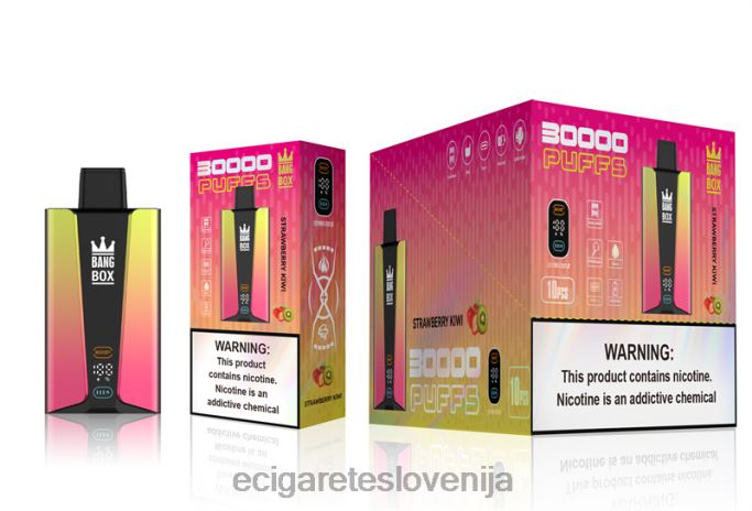 Bang Box Pametni zaslon s 30000 vpihi jagodni kivi 4VTDT74 - Elektronska Cigareta Iqos