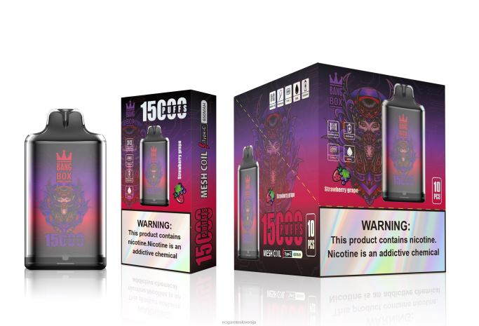 Bang Box s1-15000 vpihov jagodno grozdje 4VTDT111 - Elektronska Cigareta Cena