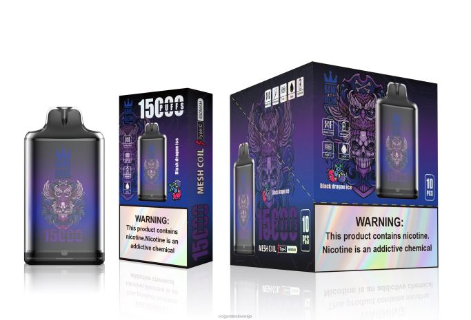 Bang Box s1-15000 vpihov črni zmajev led 4VTDT110 - Elektronska Cigareta Iqos Cena Petrol