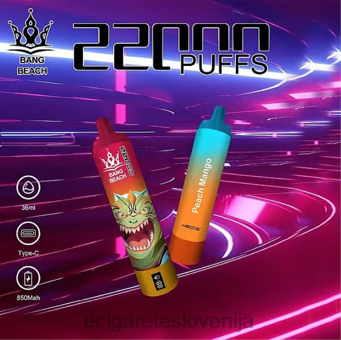Bang Beach Pametni zaslon z 22000 vpihi breskev mango 4VTDT24 - Elektronska Cigareta Mimovrste