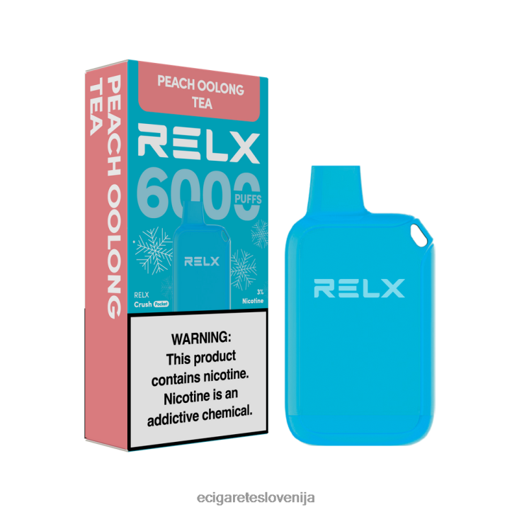 RELX Crush Pocket 6000 ledenih breskov oolong čaj JTB0P410 - Elektronska Cigareta Brez Nikotina