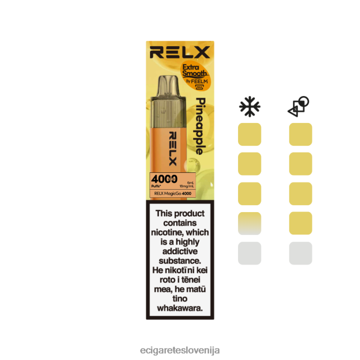 RELX MagicGo 4000 vape za enkratno uporabo ananas JTB0P41 - Elektronska Cigareta Iqos Cena