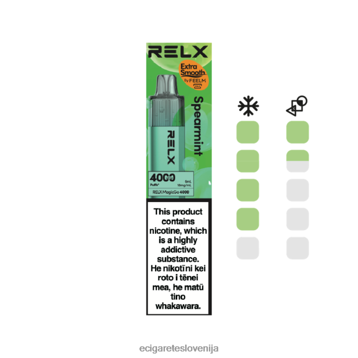 RELX MagicGo 4000 vape za enkratno uporabo zelena meta JTB0P43 - Elektronska Cigareta Cena