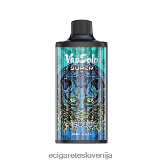 Vapsolo SUPER vape za enkratno uporabo modra razz X046DN108 - Elektronska Cigareta Nakup