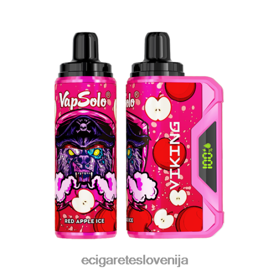 Vapsolo VIKING vape za enkratno uporabo rdeči jabolčni led X046DN136 - Elektronska Cigareta Iqos