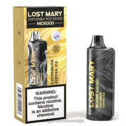 4ZZDX344 - elektronska cigareta mimovrste kolumbijska ledena kava LOST MARY MO5000 črno zlato 10ml
