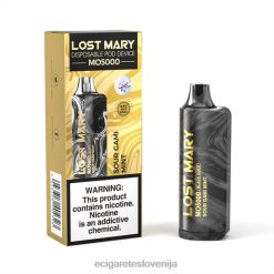 4ZZDX346 - elektronska cigareta iqos kisla gami meta LOST MARY MO5000 črno zlato 10ml