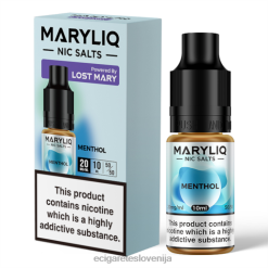 4ZZDX449 - elektronska cigareta terra mentol LOST MARY MARYLIQ soli - 10 ml - 20 mg