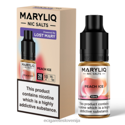 4ZZDX450 - elektronska cigareta brez nikotina breskov led LOST MARY MARYLIQ soli - 10 ml - 20 mg