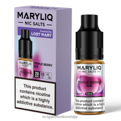 4ZZDX458 - elektronska cigareta nakup trojni jagodni led LOST MARY MARYLIQ soli - 10 ml - 20 mg