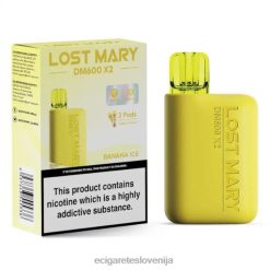 4ZZDX465 - elektronska cigareta za enkratno uporabo bananin led LOST MARY DM600 X2