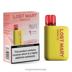 4ZZDX474 - elektronska cigareta mimovrste limona limeta LOST MARY DM600 X2