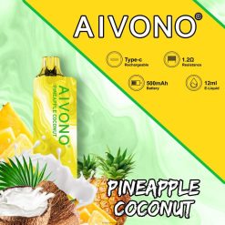 Aivono AIM GUN 7000 ananas kokos 8N08F106 - Elektronska Cigareta Iqos