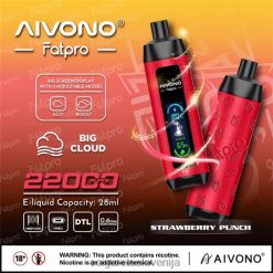 Aivono Fatpro 22000 jagodni punč 8N08F8 - Elektronska Cigareta Nakup