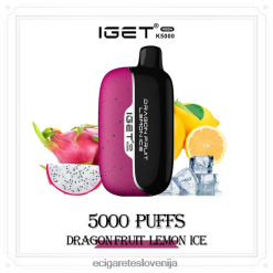 Elektronska Cigareta Brez Nikotina - IGET Moon k5000 dragon fruit limonin led T4BXFR20