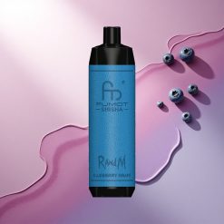 RandM Fumot Shisha 10000 Puffs Borova Grozdja z 0,6ohm Mrežasto Tuljavo in 850 mAh Baterijo