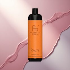 RandM Fumot Shisha 10000 Puffs Breskvin Ledeni z 18ml in 0,5% nikotina