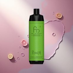 RandM Fumot Shisha 10000 Puffs Limeta Meta LED 850 mAh 0,5% nikotina