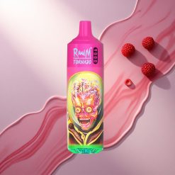 RandM Fumot Tornado 9000 Puffs Malinova Lubenica 850 mAh 18 mL Mrežna Tuljava