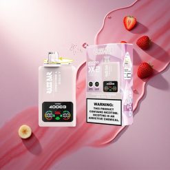 Razz Bar 40000 Puffs Jagoda Banana - Red Bull Ledeni z zaslonom moči in 650 mAh