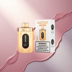 Razz Bar 50K Puffs Breskovi Led z 2% Nikotina in 650 mAh Baterijo