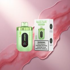 Razz Bar 50K Puffs Lubenični Led z 2% Nikotina in 650 mAh Baterijo