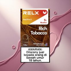 Relx Pod Pro 2 Vape Device Bogat Tobak 50mg/ml nikotina, 1.9ml zmogljivost, 3 načini nastavitev napetosti