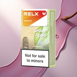 Relx Pod Pro 2 Vape Device Grozdno Jabolko 0mg/ml 1.9ml 2 ali 3 posodki/pakiranje 5.5W/6.5W/8W